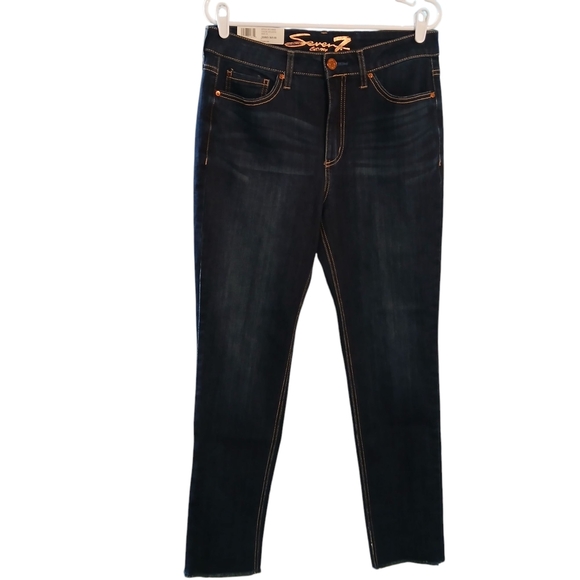 Seven7 High Rise Slim Straight Jeans - Picture 1 of 9